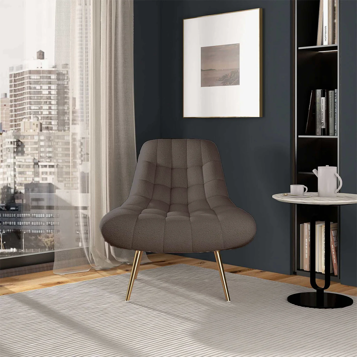 Sillón francés Aubrey Boucle