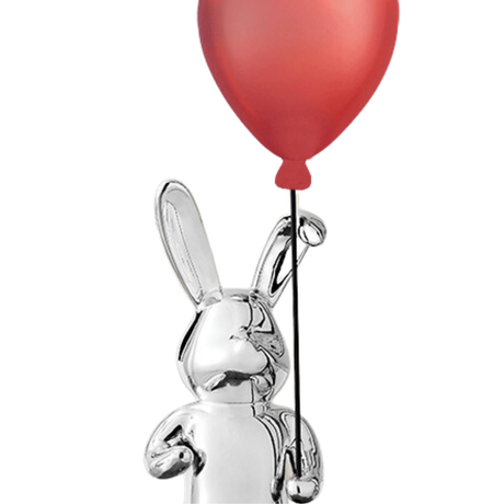 Globo de conejito cromado
