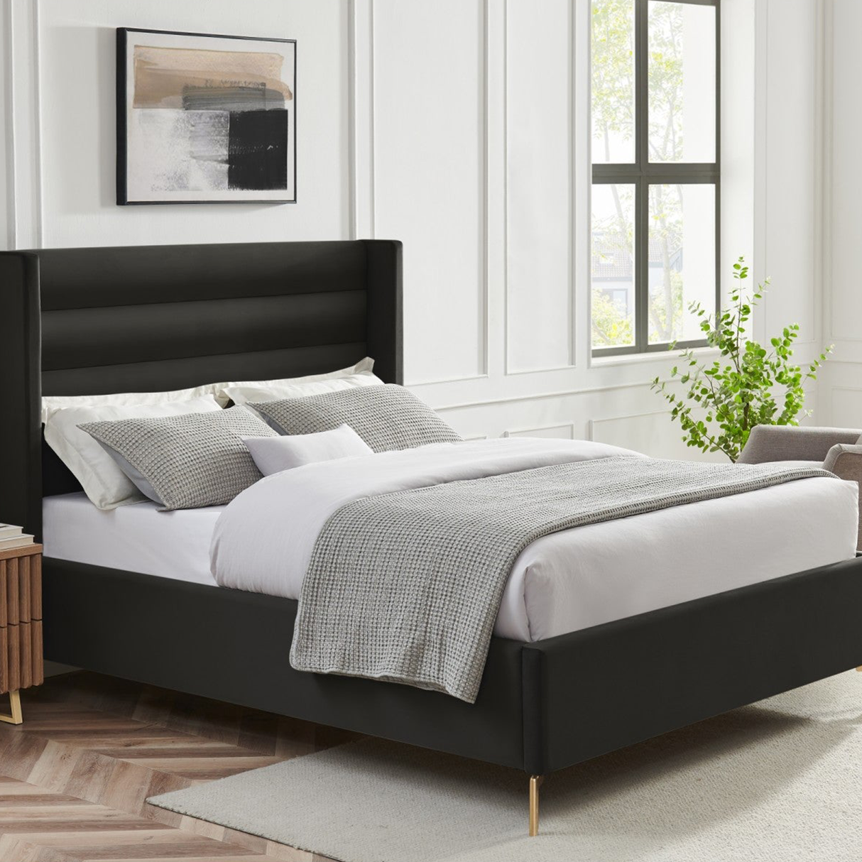 Cama de terciopelo Kacie
