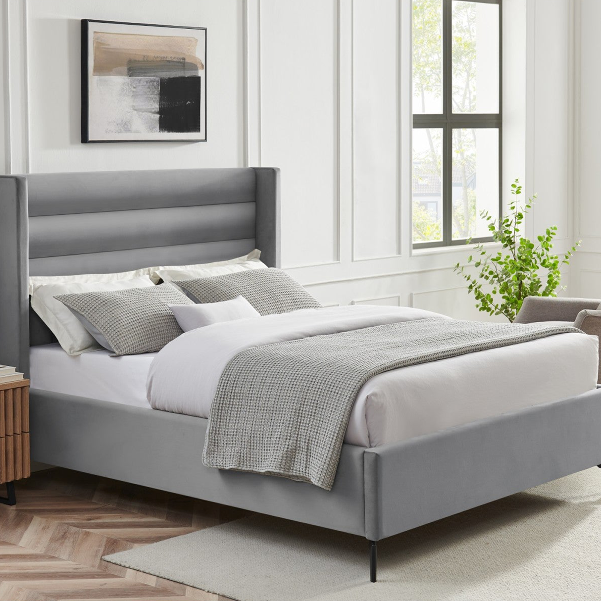 Cama de terciopelo Kacie