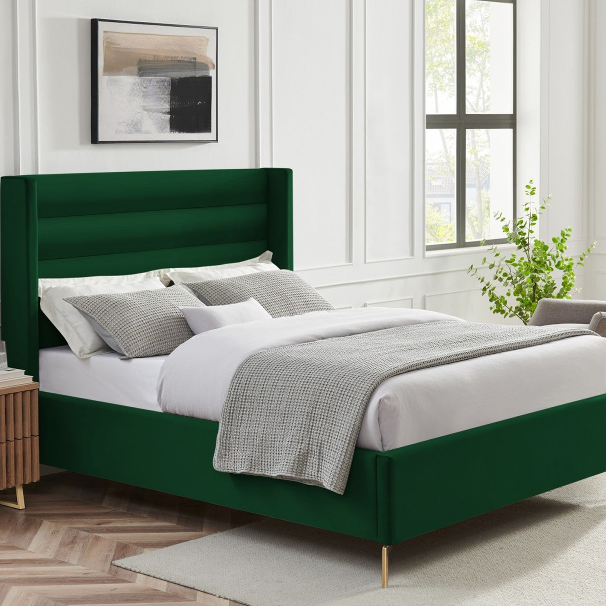 Cama de terciopelo Kacie