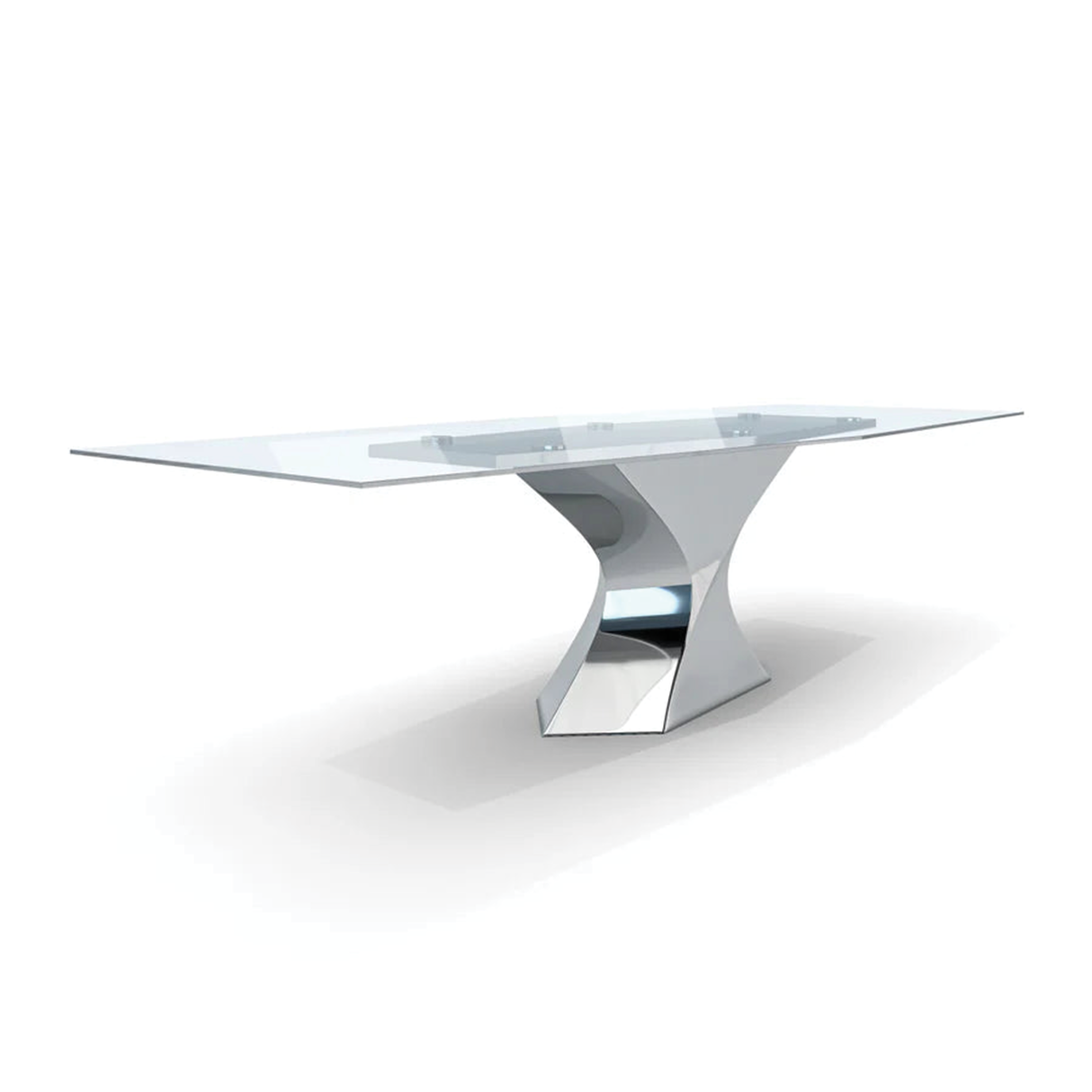 Mesa de comedor de cristal Calliope