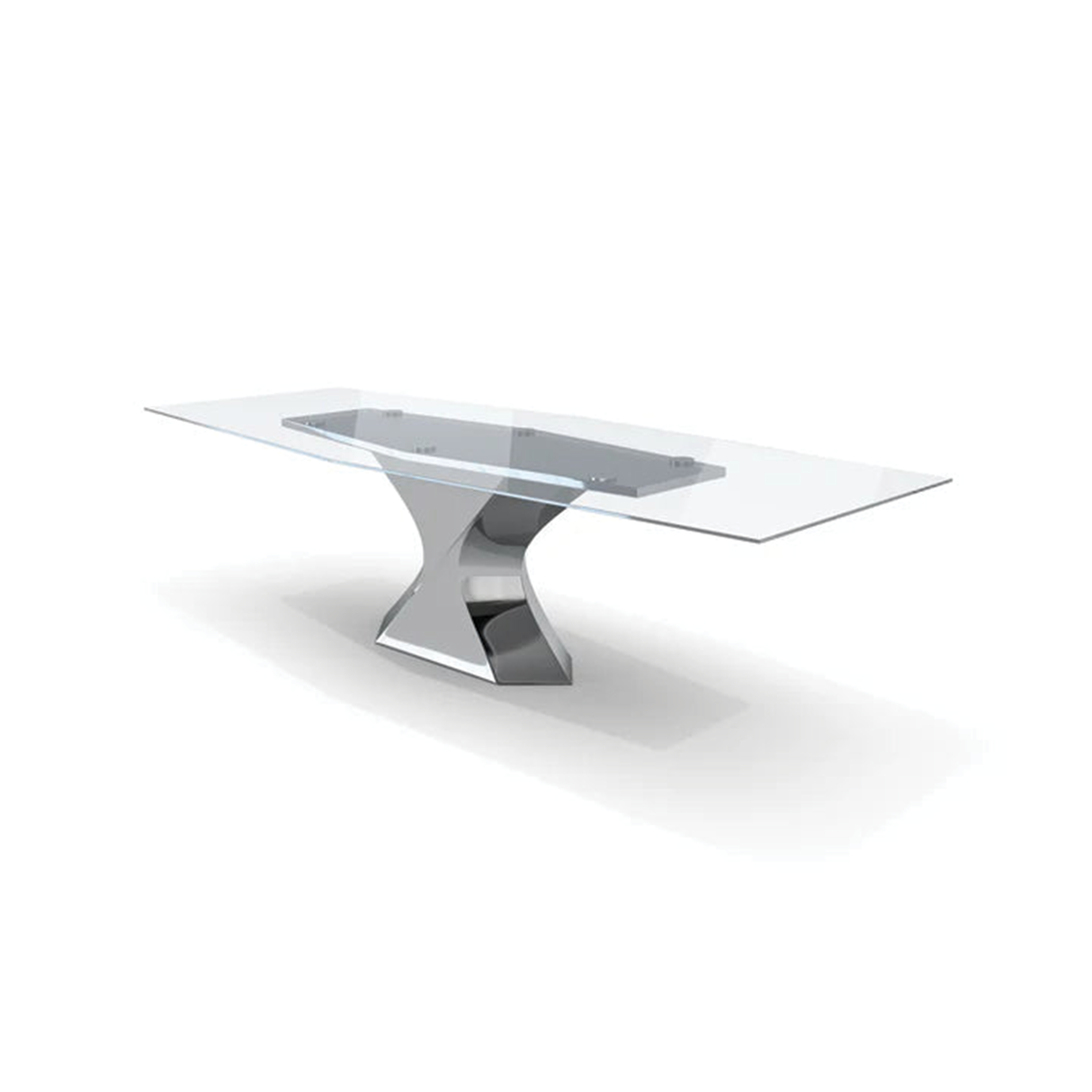 Mesa de comedor de cristal Calliope