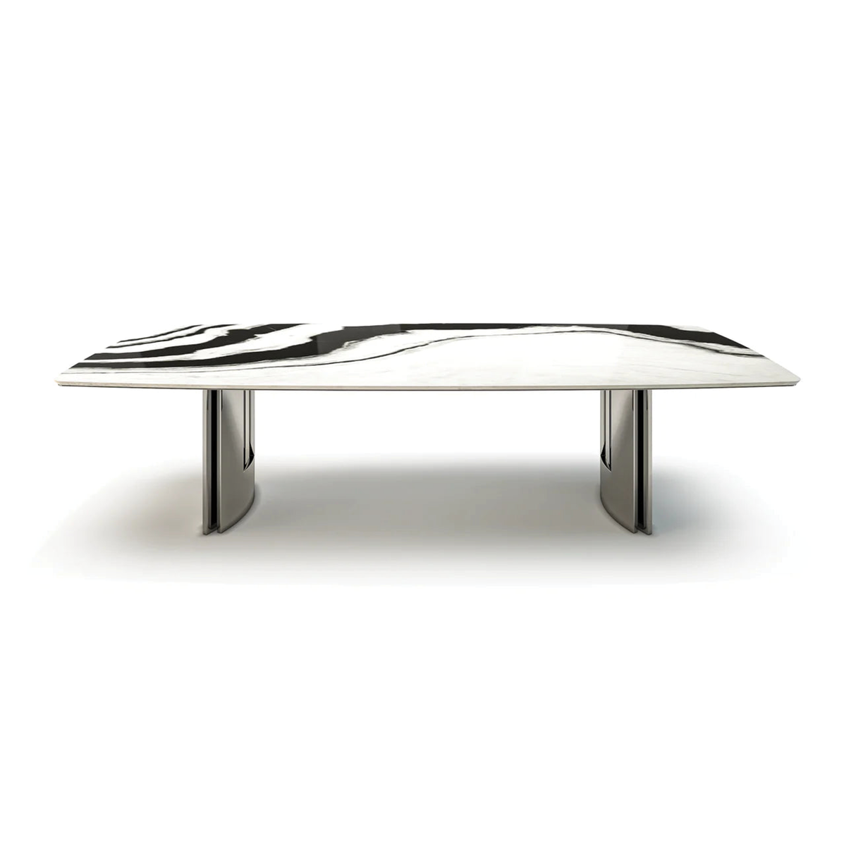 Mesa de comedor de mármol blanco Meliades