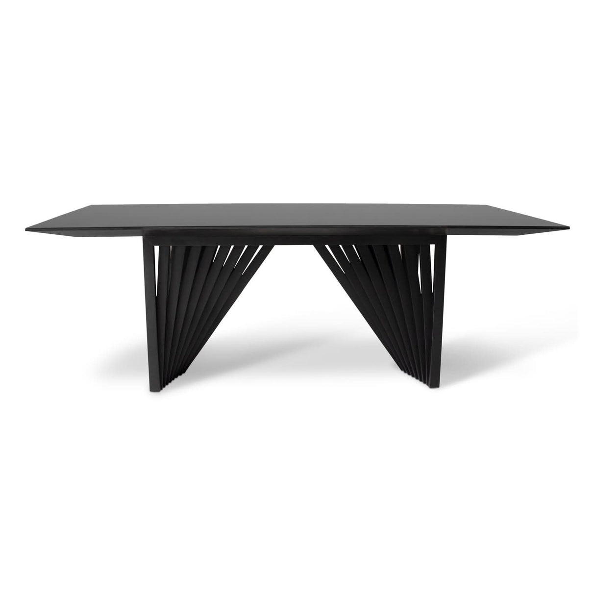 Mesa de comedor con tapa de vidrio Laguna