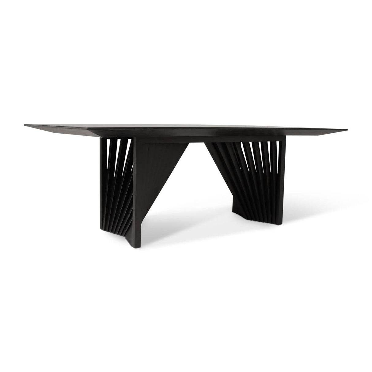 Mesa de comedor con tapa de vidrio Laguna