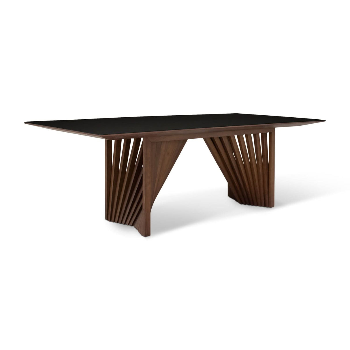 Mesa de comedor con tapa de vidrio Laguna