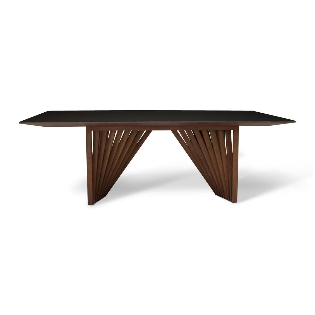 Mesa de comedor con tapa de vidrio Laguna