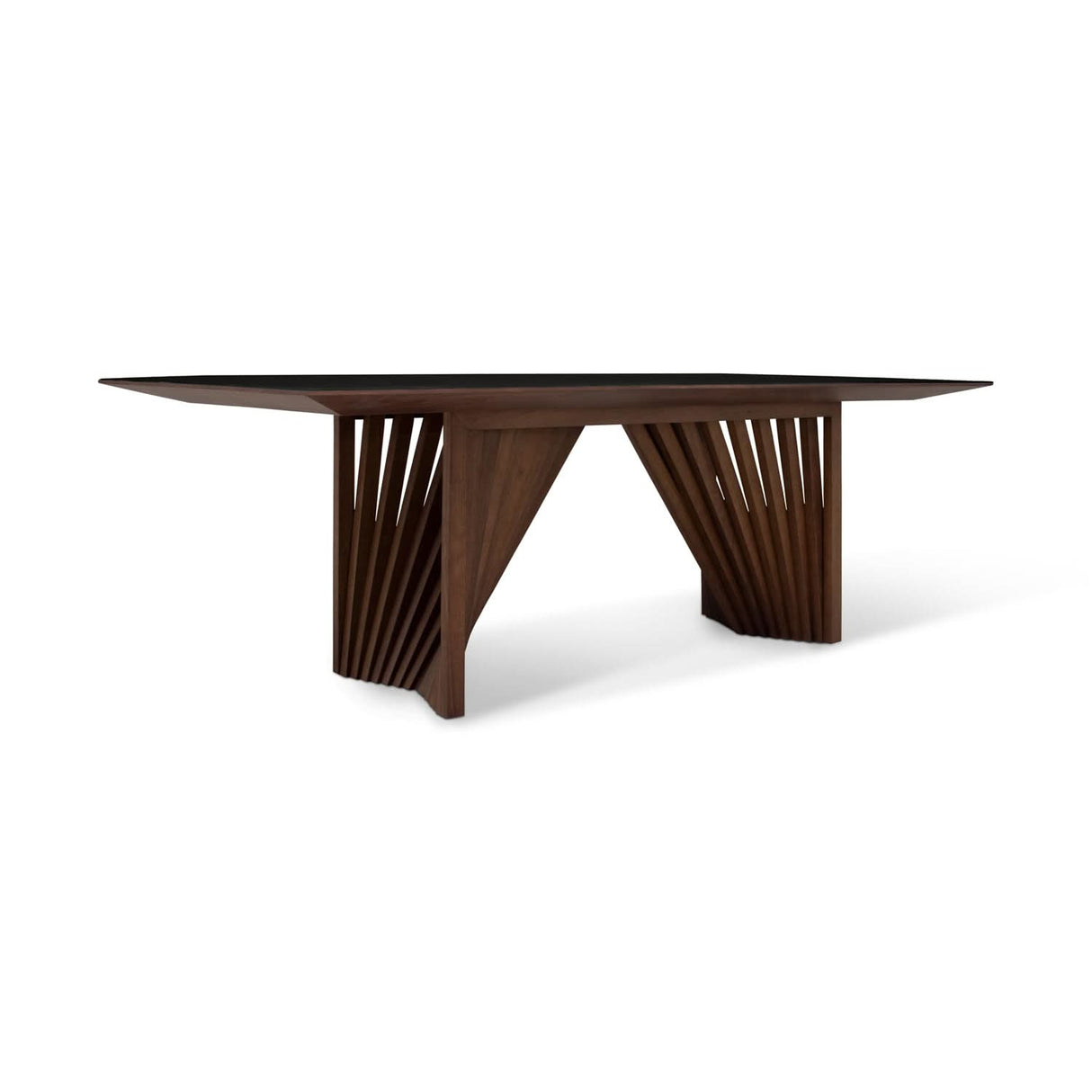 Mesa de comedor con tapa de vidrio Laguna