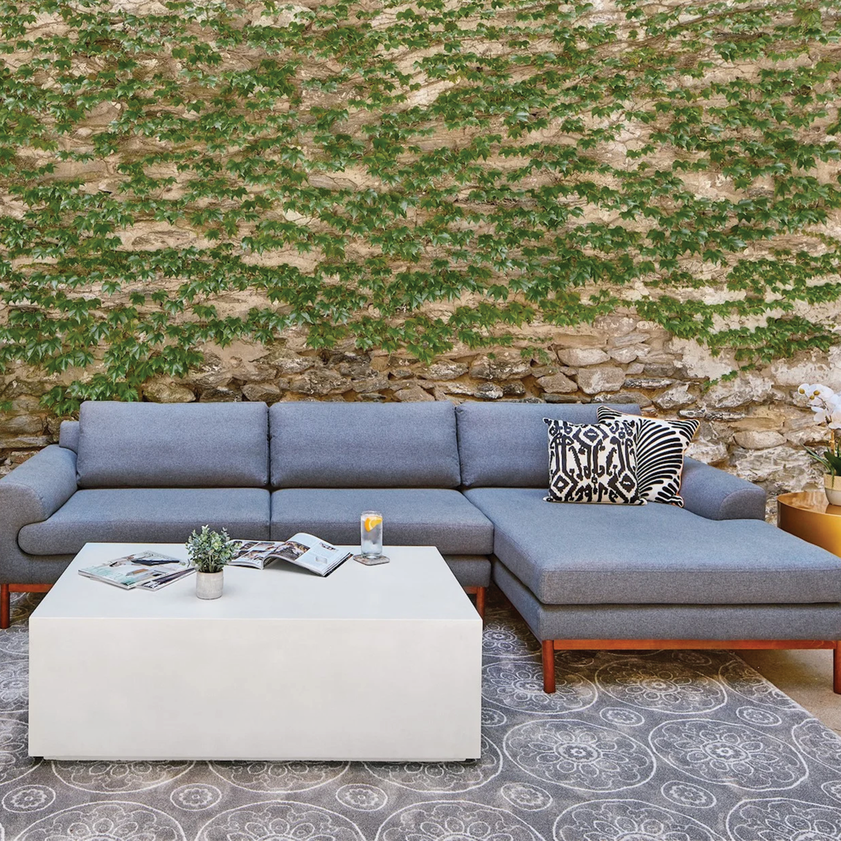 Mesa de centro rectangular Bloc