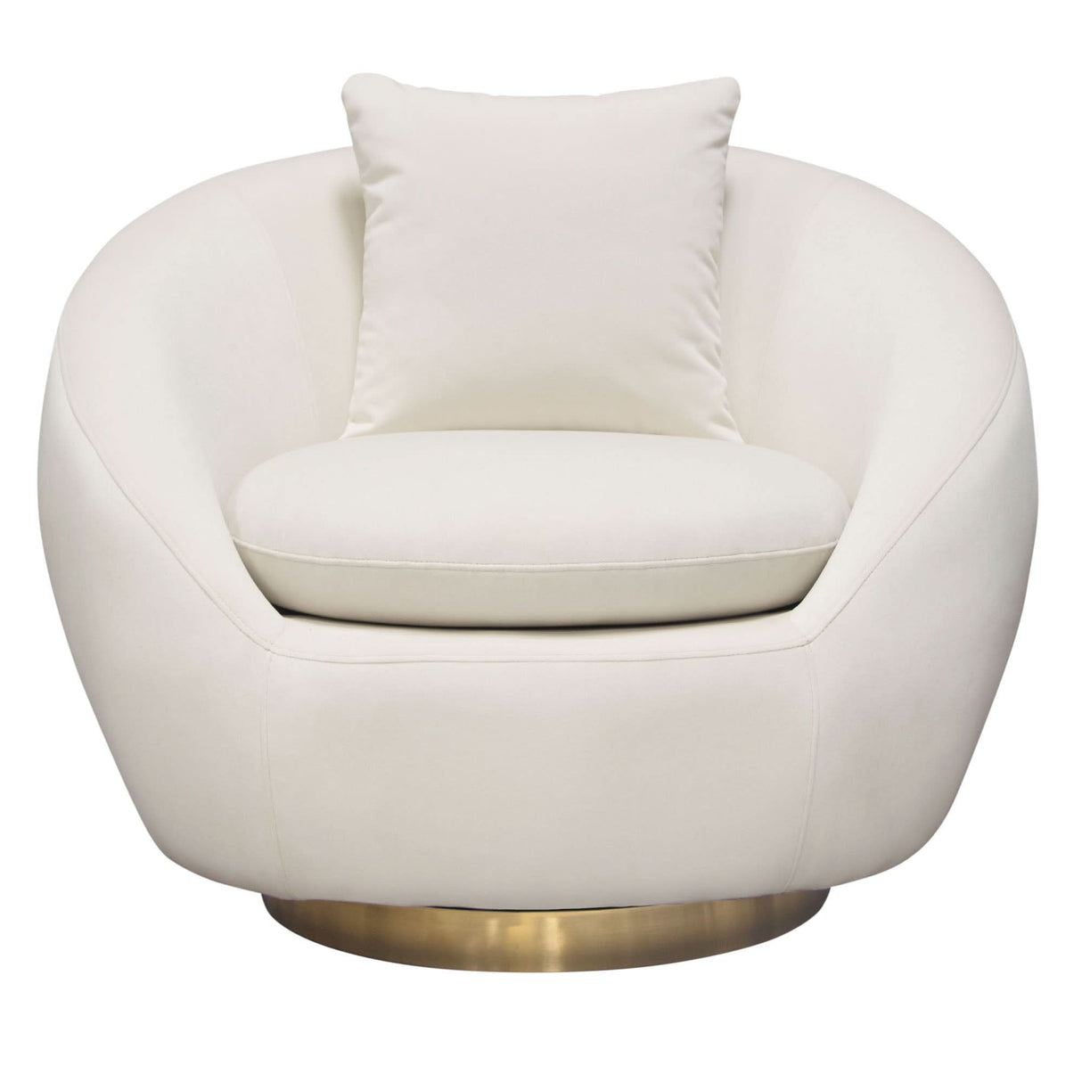 Sillón giratorio con acento Celine