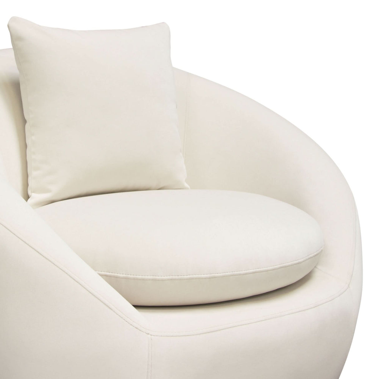 Sillón giratorio con acento Celine