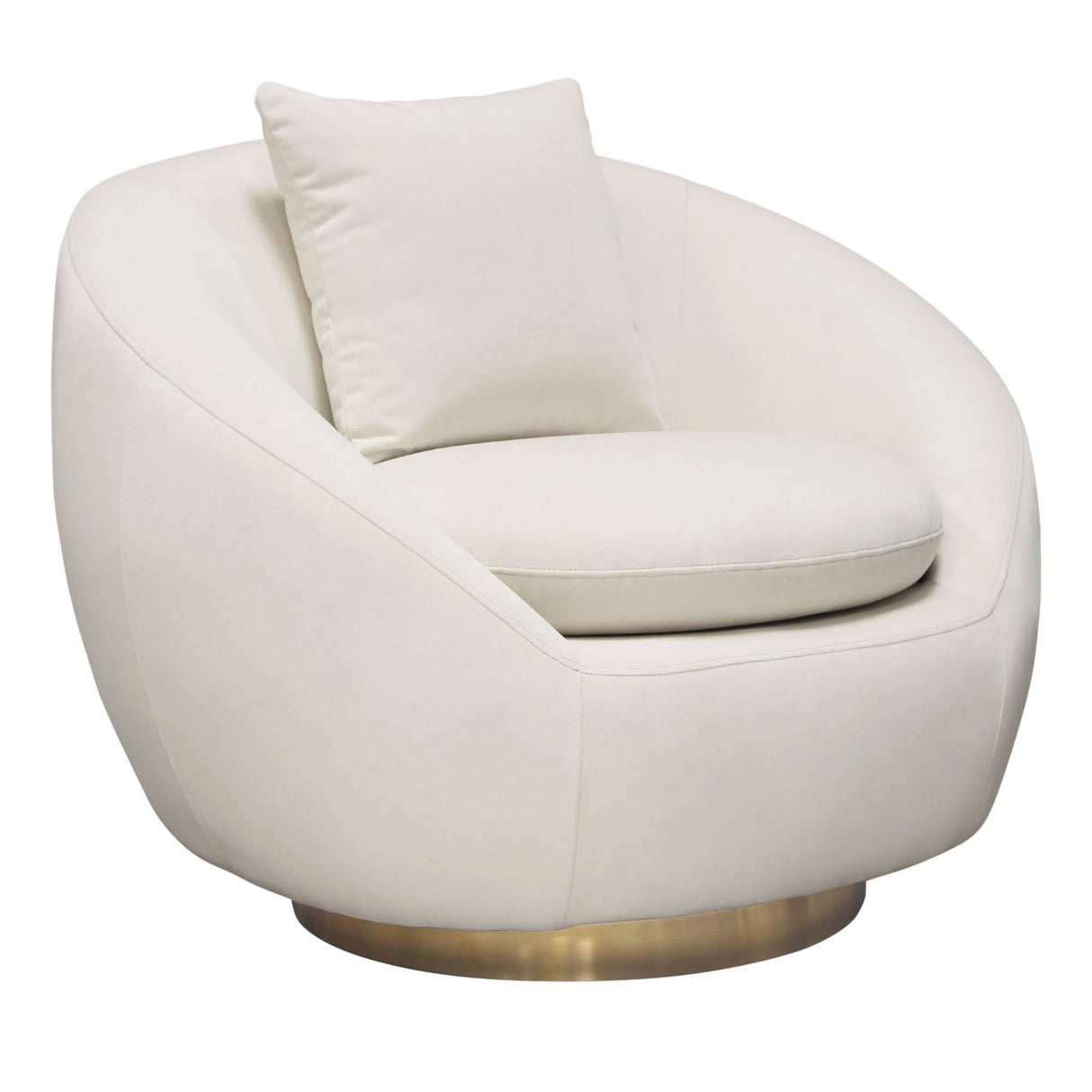 Sillón giratorio con acento Celine