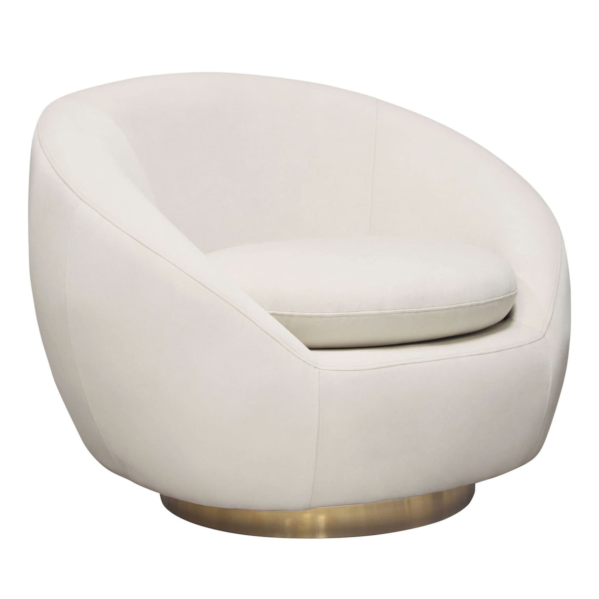 Sillón giratorio con acento Celine