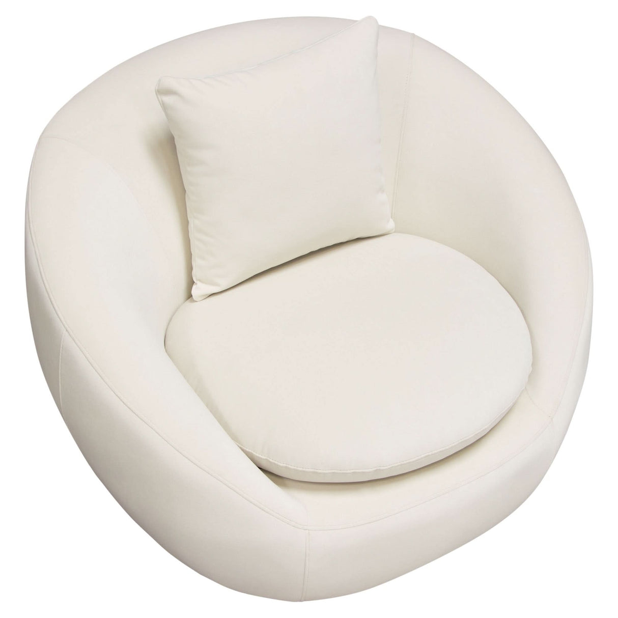 Sillón giratorio con acento Celine