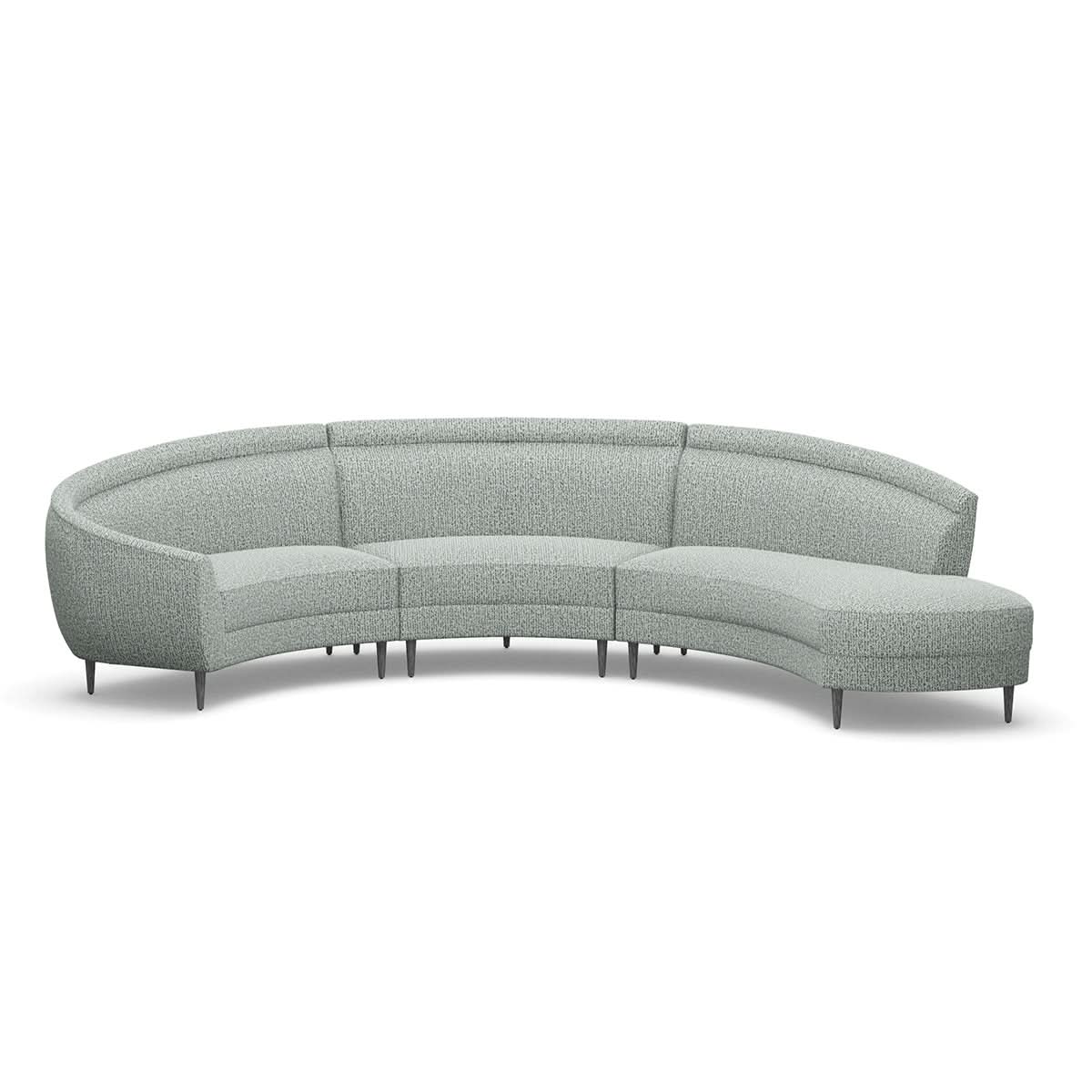 Chaise Capri de 3 piezas seccional