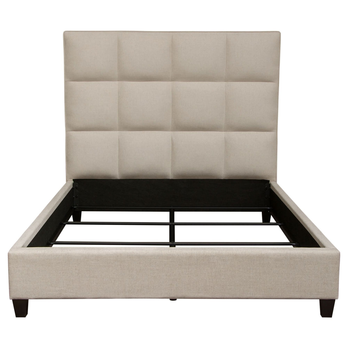 Cama capitoné con rejilla Devon