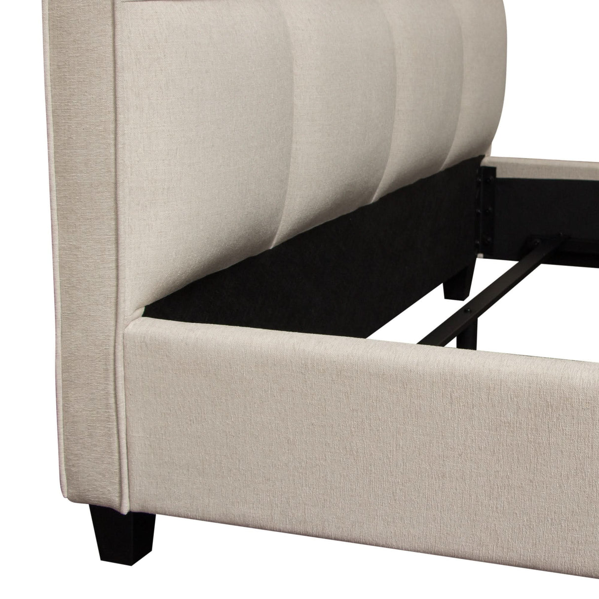 Cama capitoné con rejilla Devon