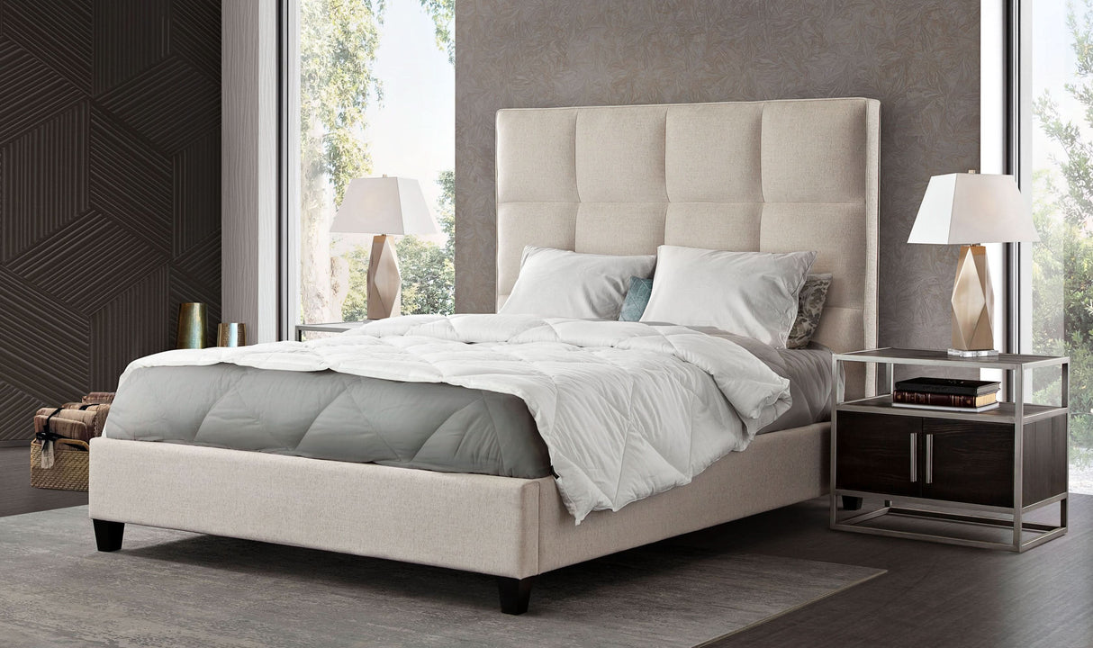 Cama capitoné con rejilla Devon