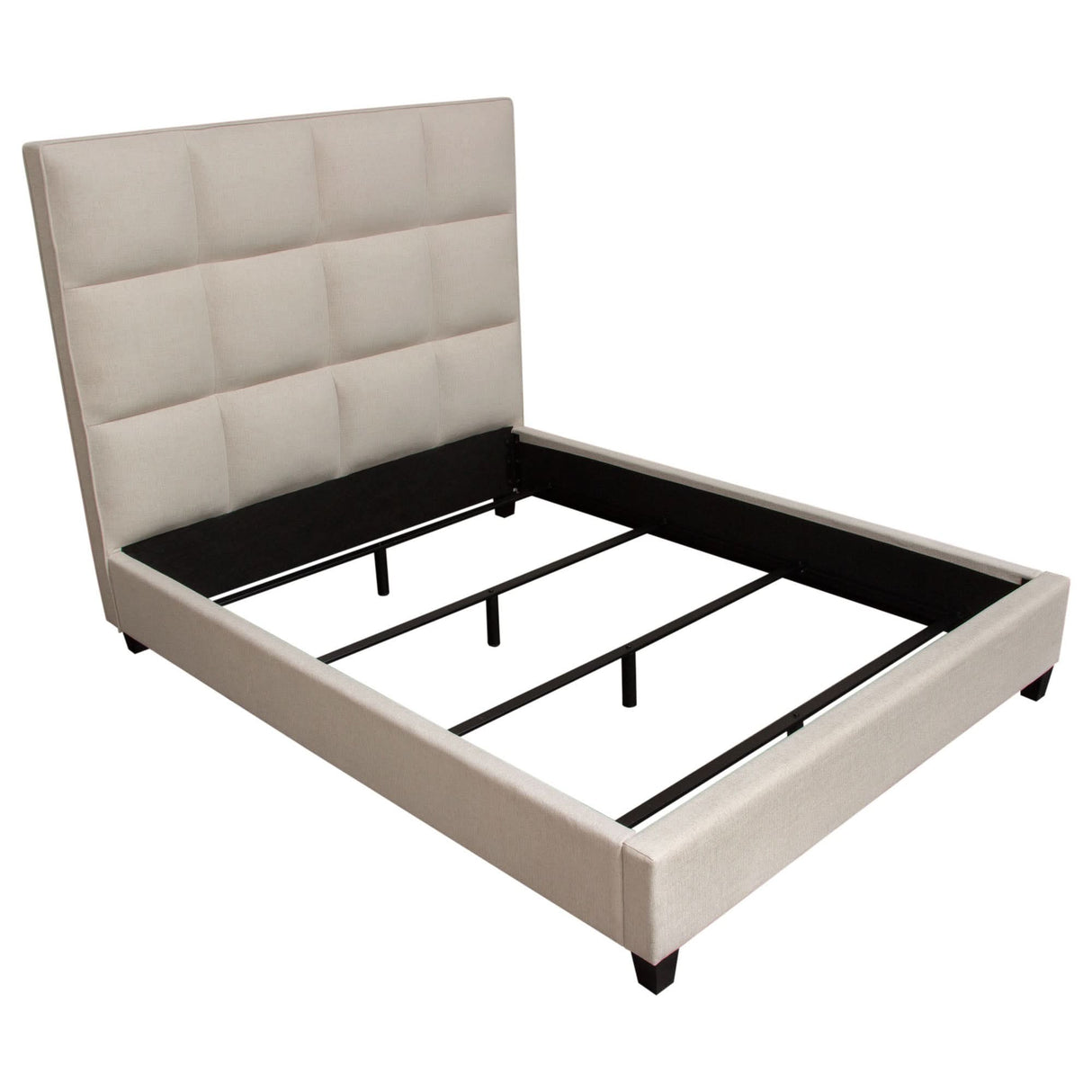 Cama capitoné con rejilla Devon