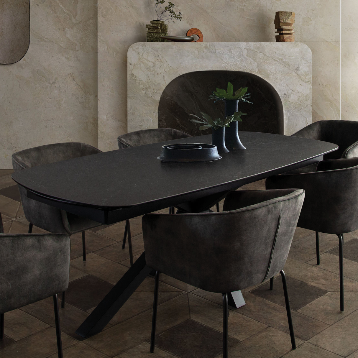 Mesa de comedor extensible Onyx