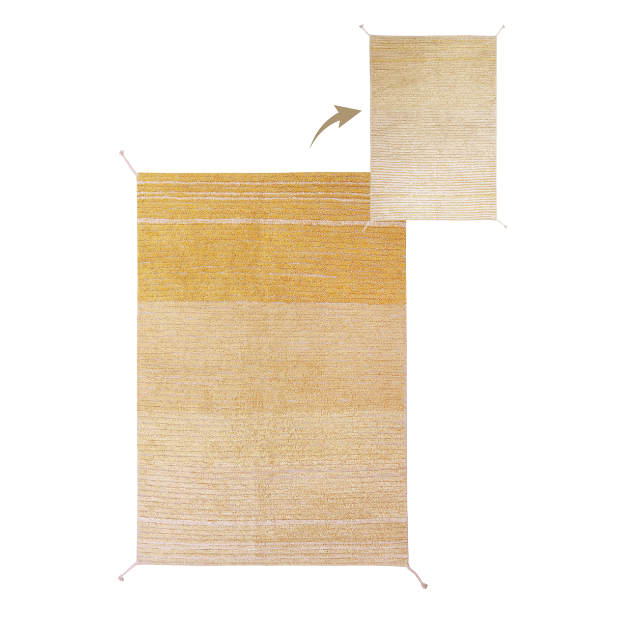 Alfombra reversible lavable Duetto Sage