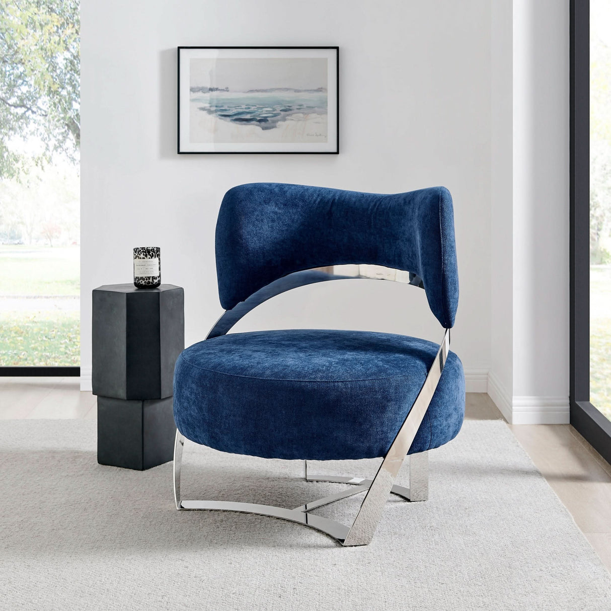 Sillón moderno con acento Aura