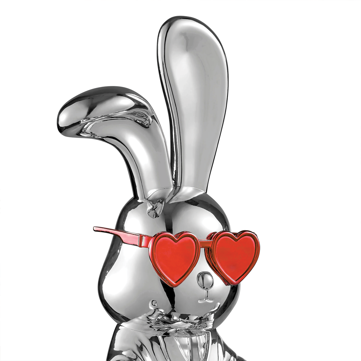 Sitting Rabbit With Tie And Glasses