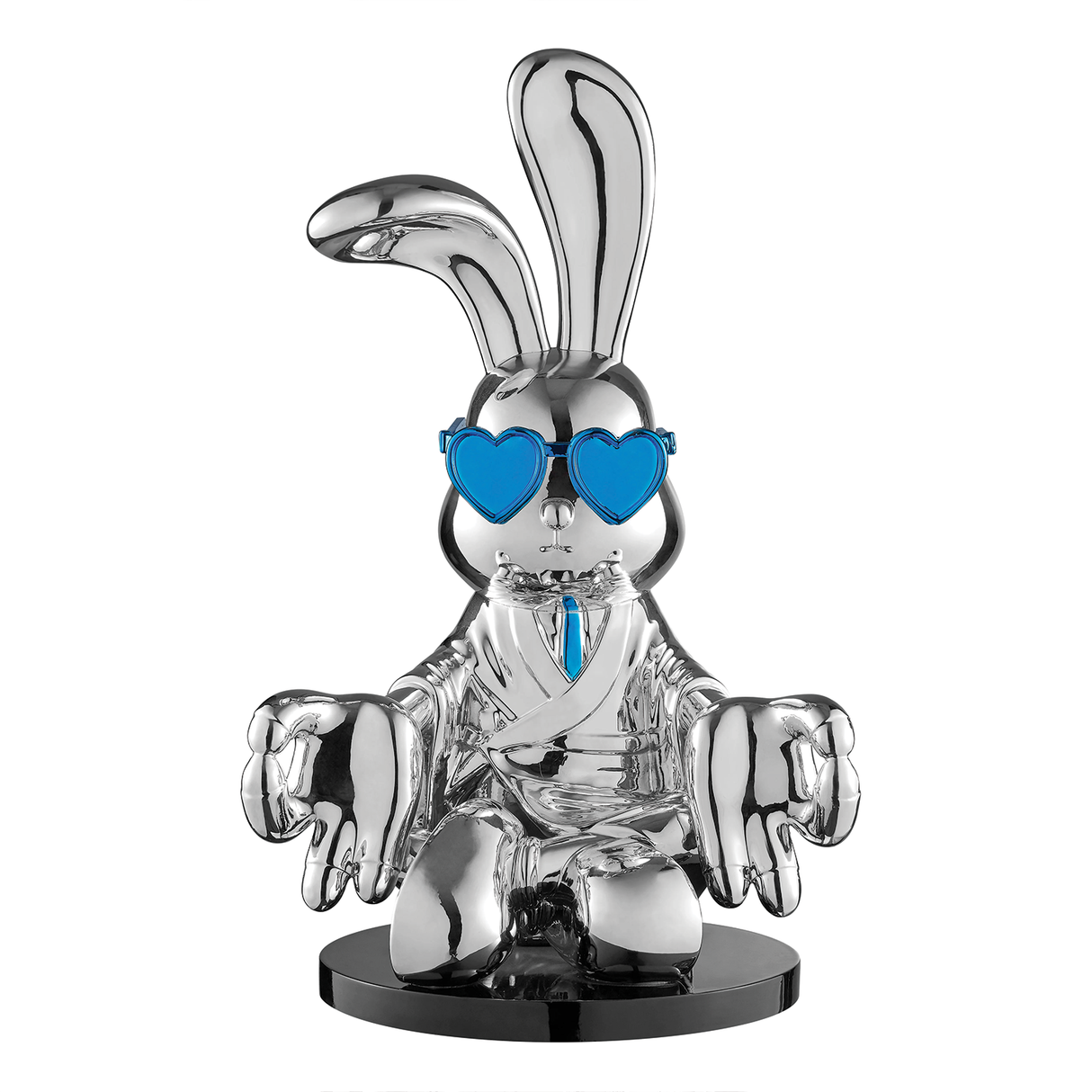 Sitting Rabbit With Tie And Glasses