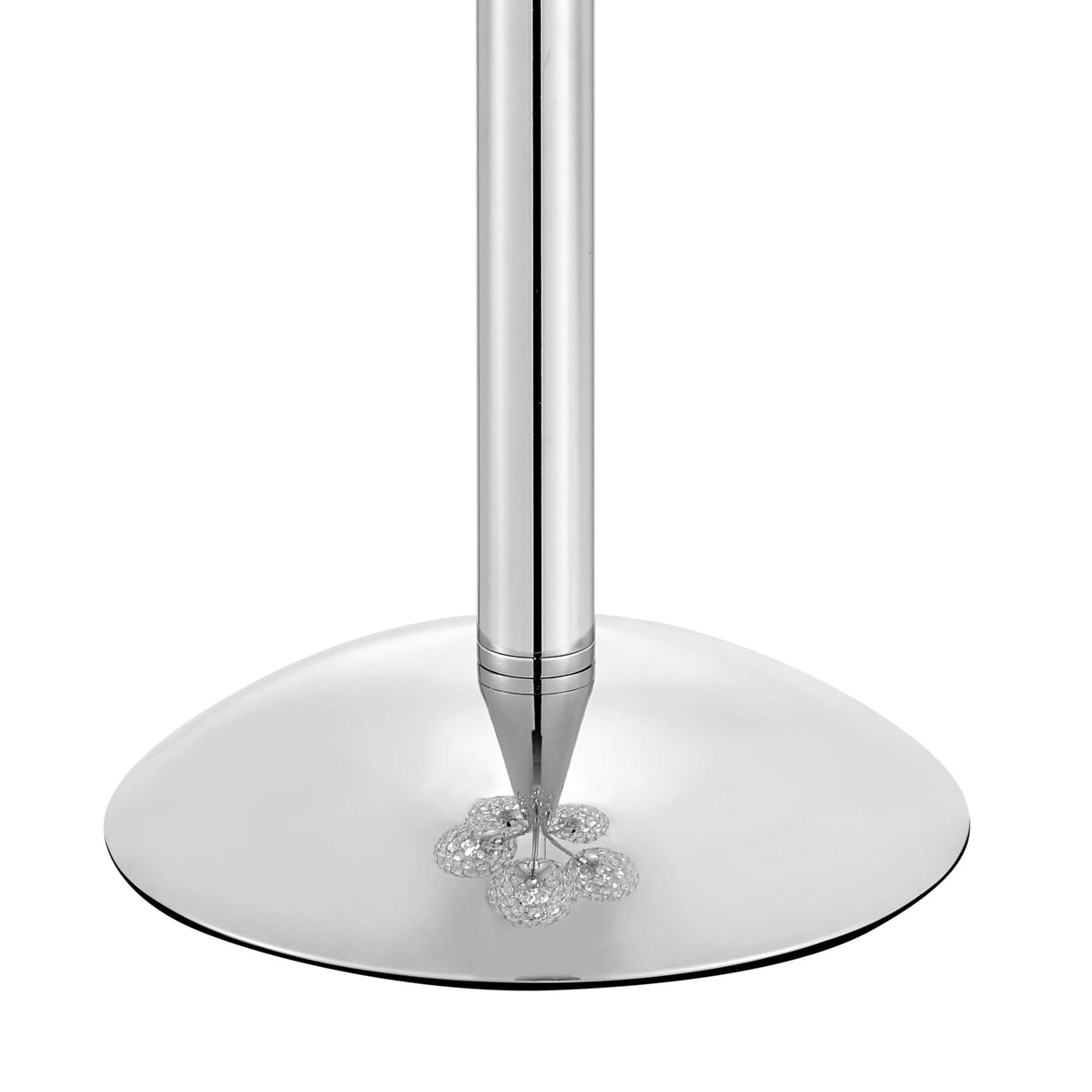 Lámpara de mesa con cúpula de cristal de Tailandia, 5" de luz