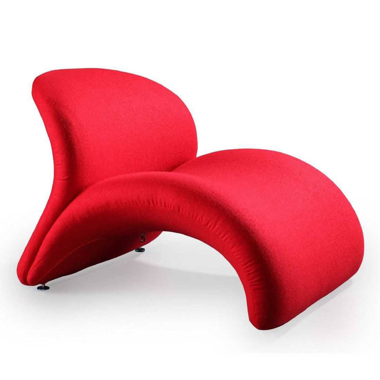 Sillón decorativo de mezcla de lana Rosebud