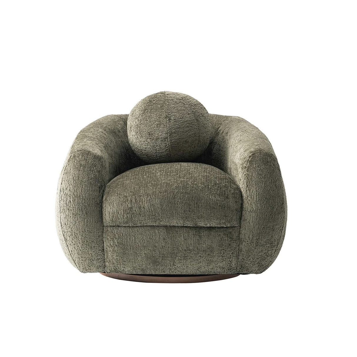 Sillón decorativo de chenilla Tribeca