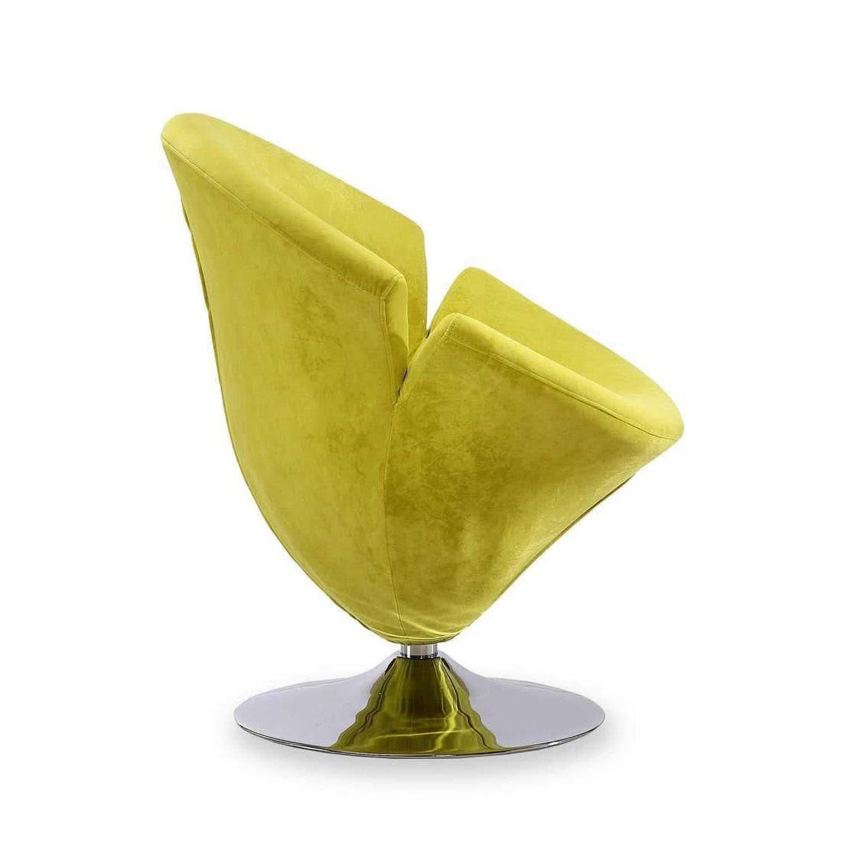 Sillón giratorio con acento pulido Tulip