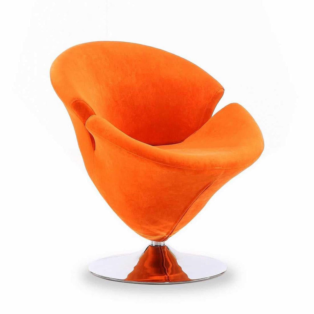 Sillón giratorio con acento pulido Tulip