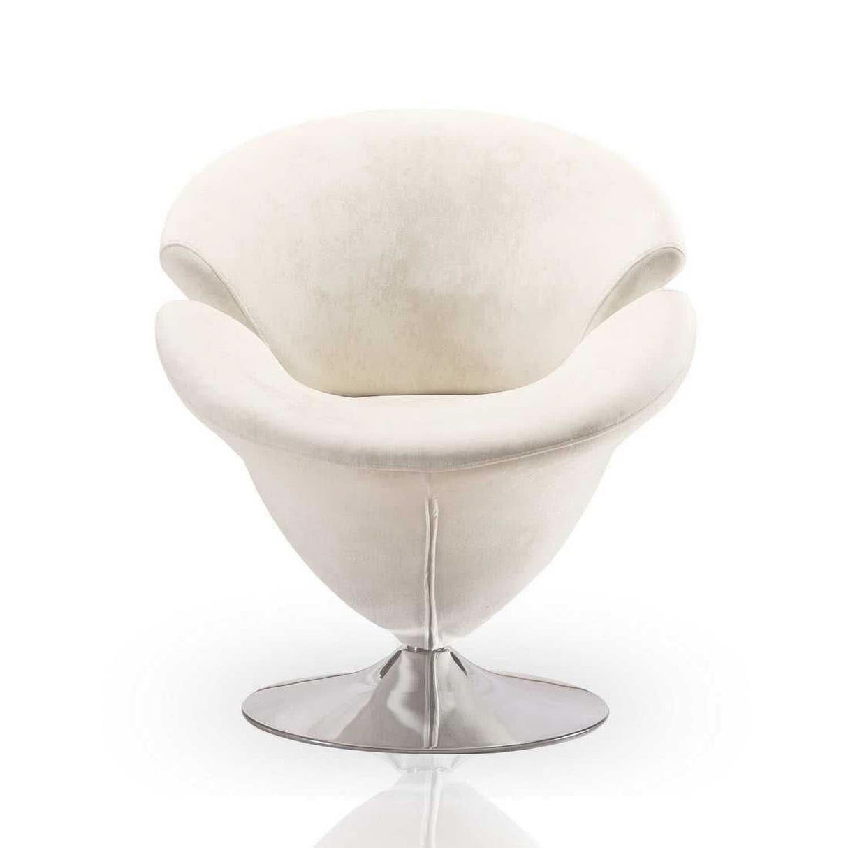 Sillón giratorio con acento pulido Tulip