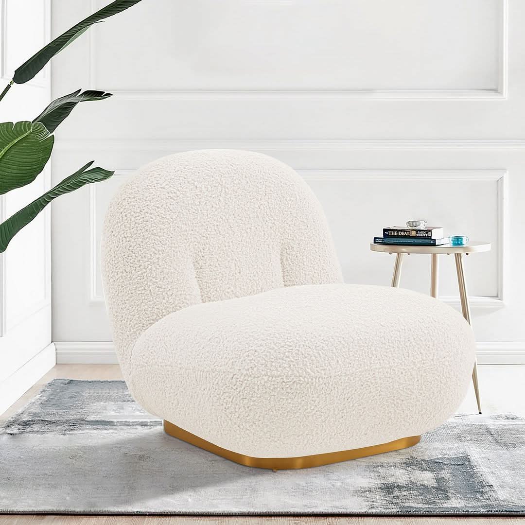 Sillón decorativo Edina Boucle