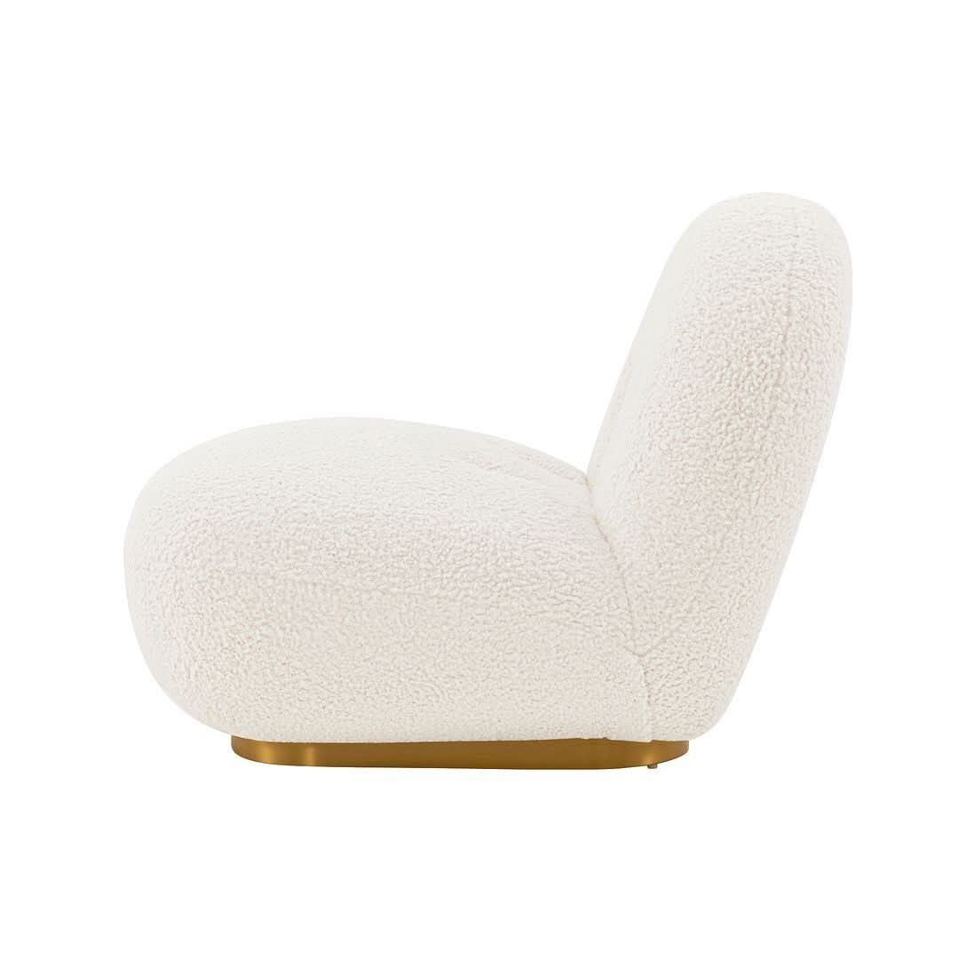 Sillón decorativo Edina Boucle