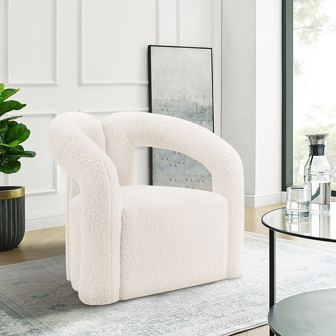 Silla decorativa Darian Boucle