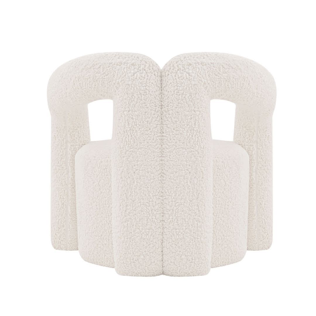 Silla decorativa Darian Boucle