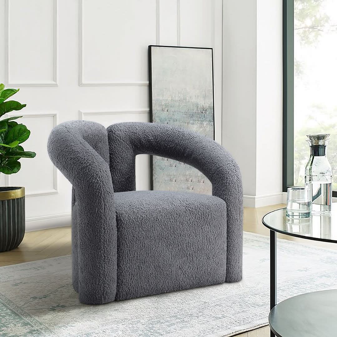 Silla decorativa Darian Boucle
