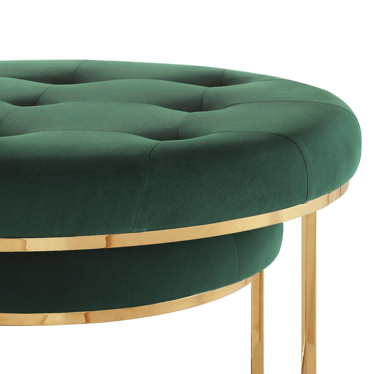 Mesa de centro nido de terciopelo Carlotta (juego de 2)
