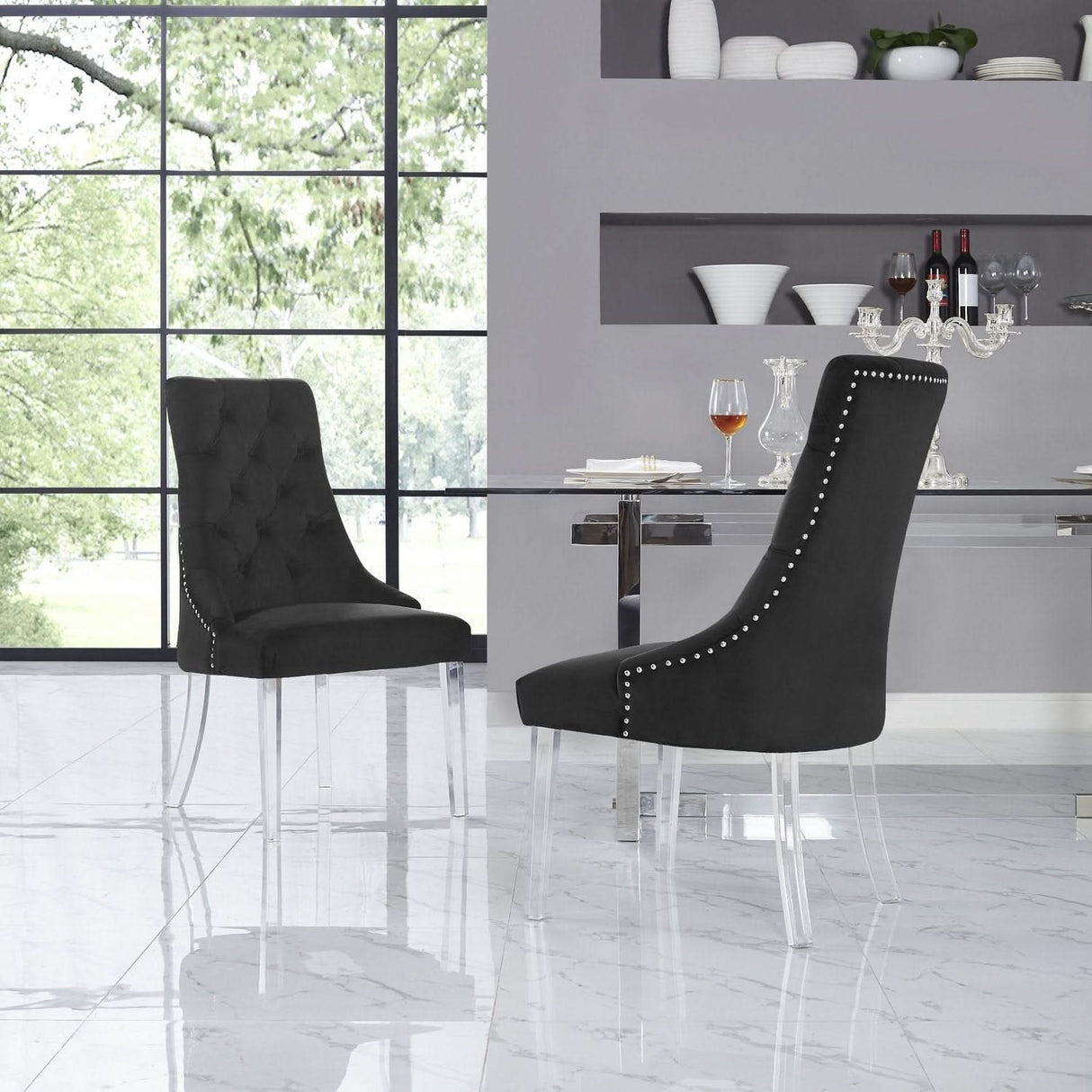 Silla de comedor sin brazos Marilyn (juego de 2)