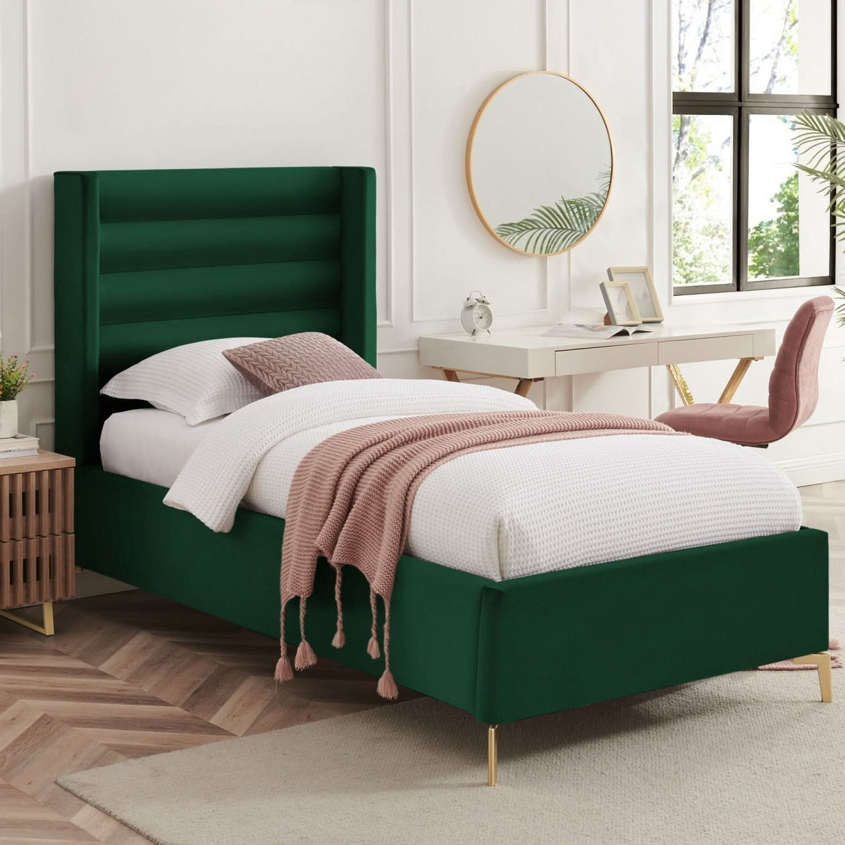 Cama de terciopelo Kacie