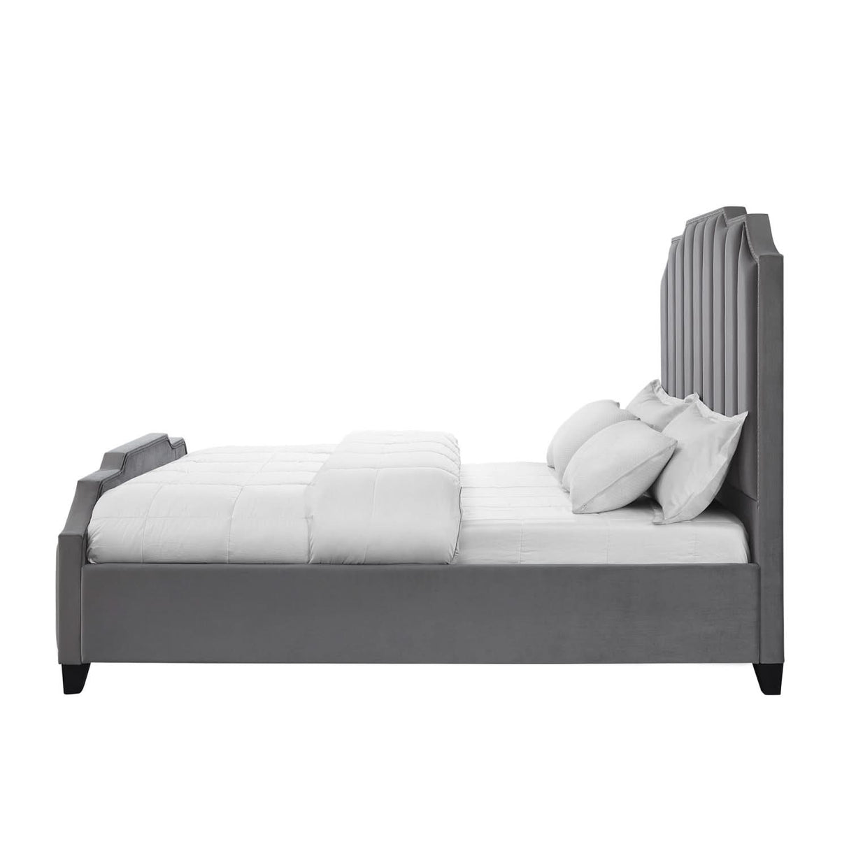 Cama de plataforma tapizada Poppy