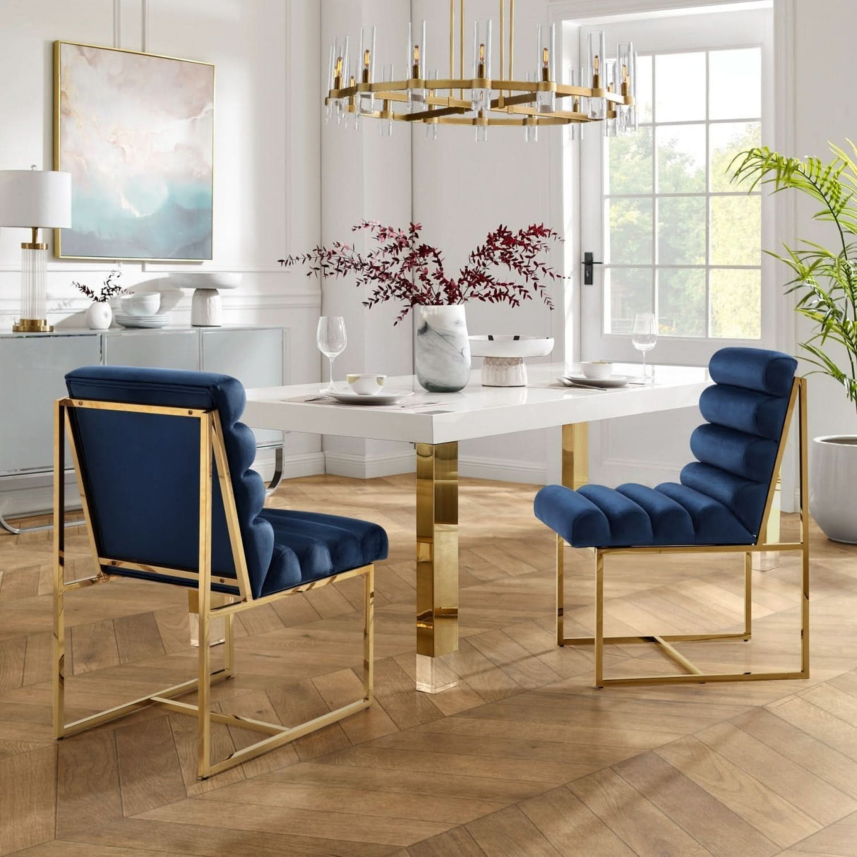 Silla de comedor sin brazos Dalia (juego de 2)