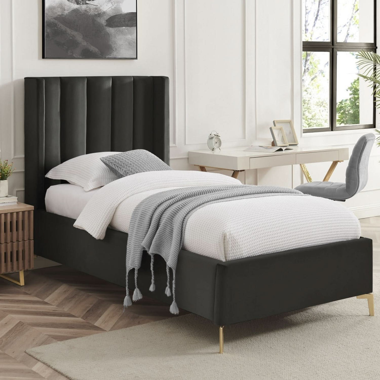 Cama de terciopelo Caliyah