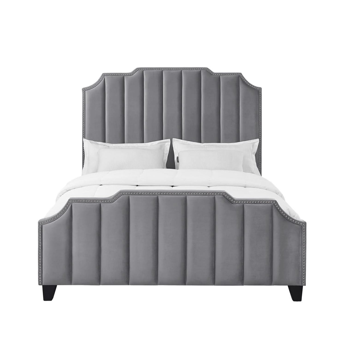 Cama de plataforma tapizada Poppy