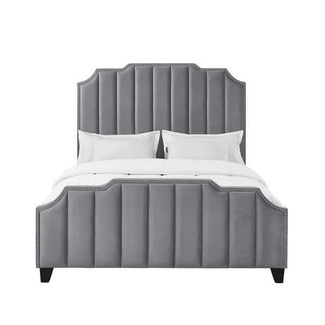 Cama de plataforma tapizada Poppy