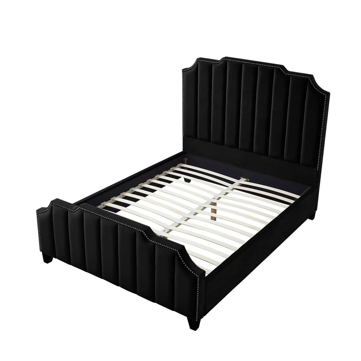 Cama de plataforma tapizada Poppy