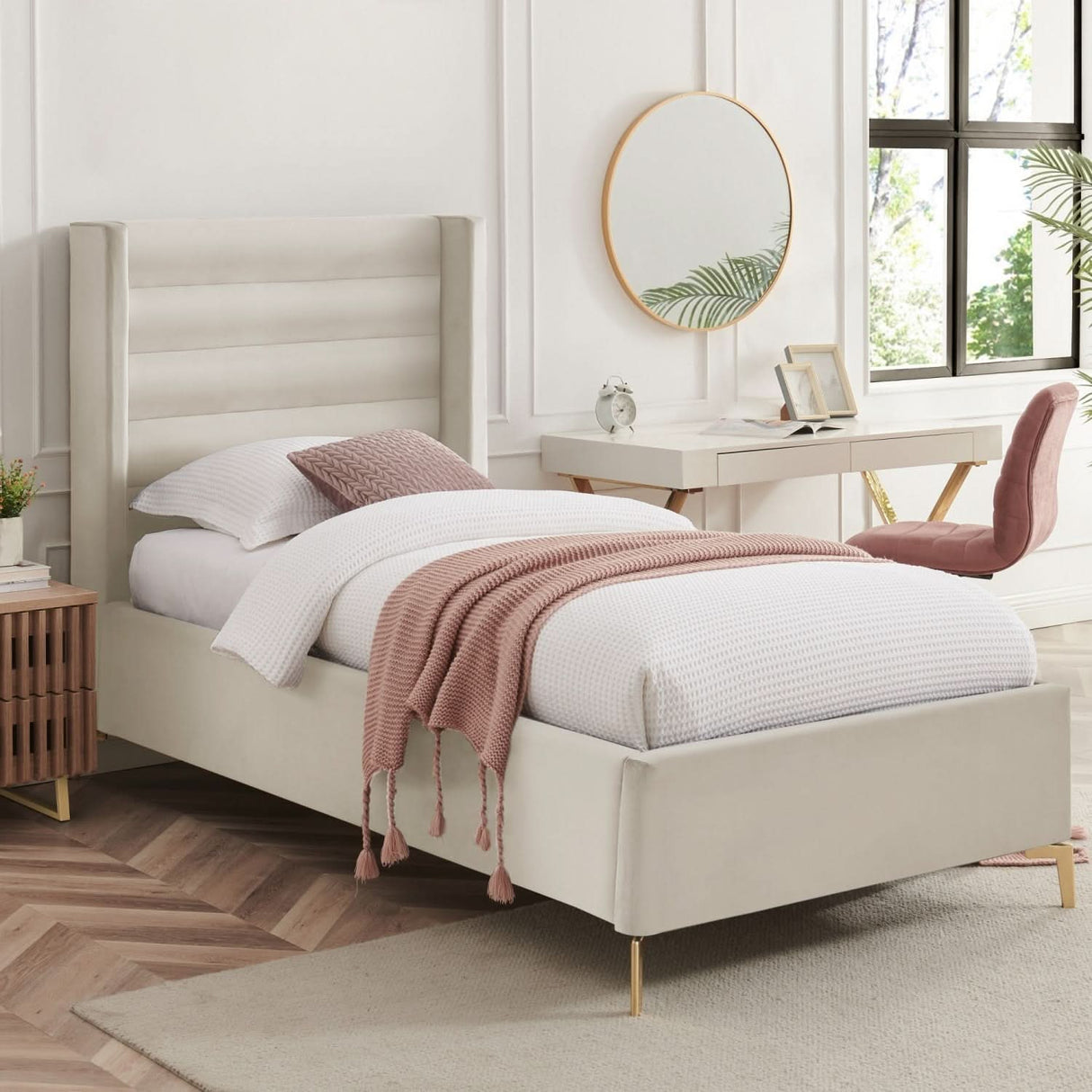 Cama de terciopelo Kacie